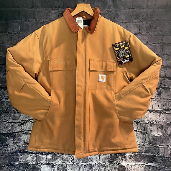 NWT Carhartt Loose Fit Firm Duck Insulated Traditional Coat Size 46 Reg - Picture 4 of 10